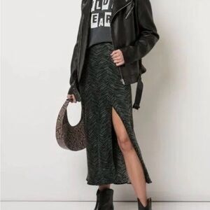 Anine Bing Dolly Zebra Print Skirt